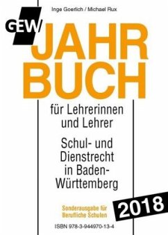 GEW-Jahrbuch 2018 - Sonderausgabe Berufliche Schulen - Goerlich, Inge;Rux, Michael