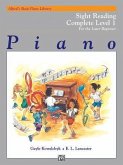 Alfred's Basic Piano Library Sight Reading Book Complete, Bk 1