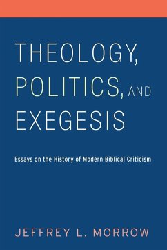 Theology, Politics, and Exegesis - Morrow, Jeffrey L.