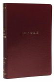 NKJV, Reference Bible, Center-Column Giant Print, Leather-Look, Burgundy, Indexed, Red Letter Edition, Comfort Print