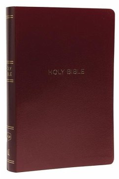 NKJV, Reference Bible, Center-Column Giant Print, Leather-Look, Burgundy, Indexed, Red Letter Edition, Comfort Print - Thomas Nelson