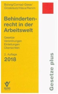 Cover Behindertenrecht in der Arbeitswelt