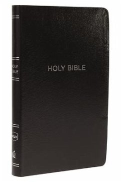 NKJV, Thinline Reference Bible, Leather-Look, Black, Red Letter Edition, Comfort Print - Thomas Nelson
