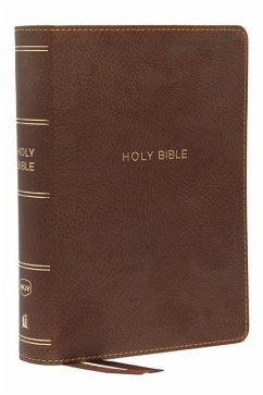 Nkjv, Compact Single-Column Reference Bible, Imitation Leather, Brown, Comfort Print - Thomas Nelson