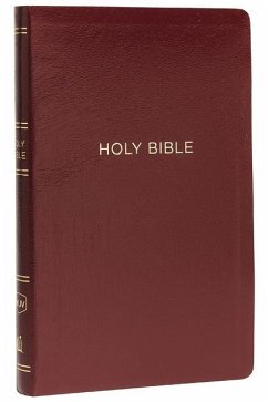 NKJV, Thinline Reference Bible, Leather-Look, Burgundy, Red Letter Edition, Comfort Print - Thomas Nelson