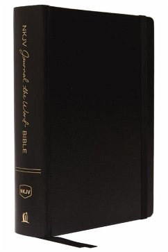 NKJV, Journal the Word Bible, Imitation Leather, Black, Red Letter Edition, Comfort Print - Thomas Nelson