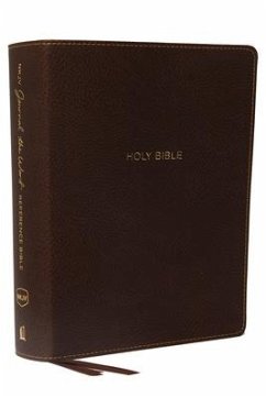 Cover NKJV, Journal the Word Reference Bible, Imitation Leather, Brown, Red Letter Edition, Comfort Print