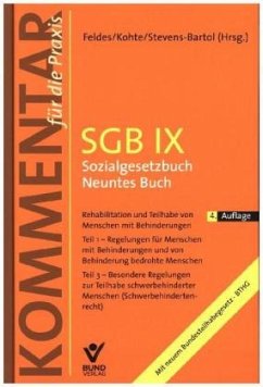 SGB IX - Sozialgesetzbuch Neuntes Buch - Feldes, Werner;Kohte, Wolfhard