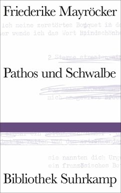 Pathos und Schwalbe (eBook, ePUB) - Mayröcker, Friederike