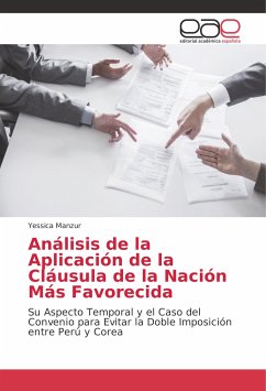 Análisis de la Aplicación de la Cláusula de la Nación Más Favorecida - Manzur, Yessica