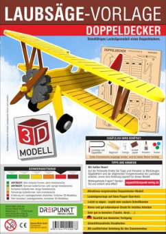 3D Laubsäge-Vorlage Doppeldecker