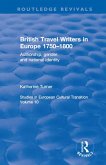 British Travel Writers in Europe 1750-1800 (eBook, PDF)