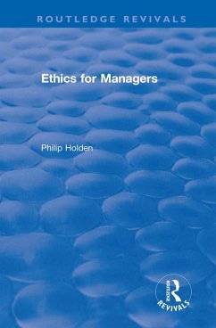Ethics for Managers (eBook, ePUB) - Holden, Philip