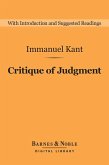 Critique of Judgment (Barnes & Noble Digital Library) (eBook, ePUB)