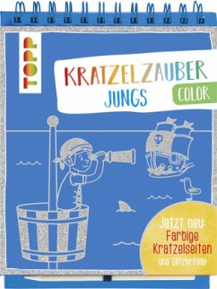 Cover Kratzelzauber Color Jungs, m. Holzstift
