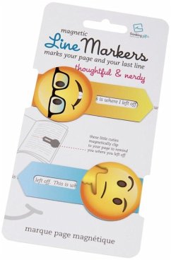 Cover Magnetic Line Markers Thoughtful & Nerdy - Magnetische Lesezeichen