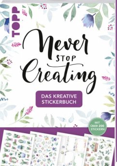 Cover Das kreative Stickerbuch Never stop creating