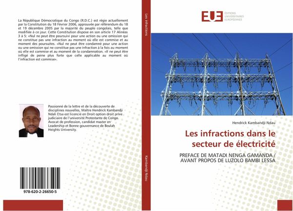 Les Infractions dans le secteur de L'Electricité Les Infractions dans le secteur de L'Electricité