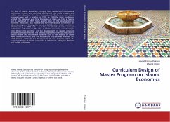 Curriculum Design of Master Program on Islamic Economics