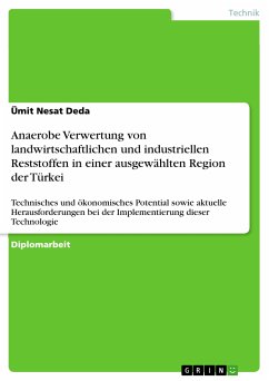Anaerobe Verwertung von landwirtschaftlichen und industriellen Reststoffen in einer ausgewählten Region der Türkei (eBook, PDF)