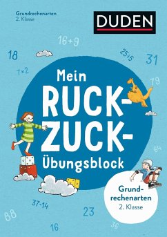 Mein Ruckzuck-Übungsblock Grundrechenarten 2. Klasse - Müller-Wolfangel, Ute;Schreiber, Beate