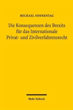 Cover Die Konsequenzen des Brexits für das Internationale Privat- und Zivilverfahrensrecht