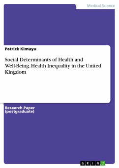 Social Determinants of Health and Well-Being. Health Inequality in the United Kingdom (eBook, PDF)