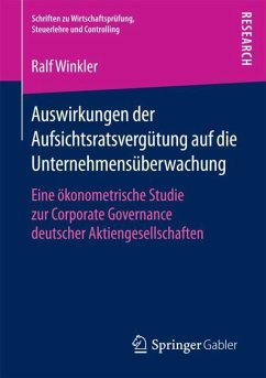 Auswirkungen der Aufsichtsratsvergütung auf die Unternehmensüberwachung - Winkler, Ralf