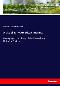 A List of Early American Imprints