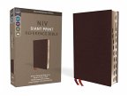 NIV, Reference Bible, Giant Print, Bonded Leather, Burgundy, Red Letter Edition, Indexed, Comfort Print