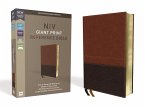 NIV, Reference Bible, Giant Print, Imitation Leather, Brown, Red Letter Edition, Comfort Print