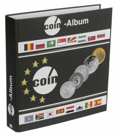 Münzenalbum für Münzen aus aller Welt für verschiedene Münzengrössen. Mit 5 Folienblätter für 116 Münzen. Erweiterbar.