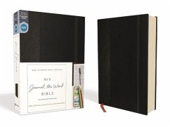 NIV, Journal the Word Bible, Hardcover, Black, Red Letter Edition, Comfort Print - Zondervan