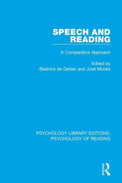 Speech and Reading (eBook, ePUB)
