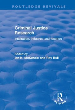 Cover Criminal Justice Research: Inspiration Influence and Ideation (eBook, PDF)