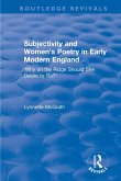 Subjectivity and Women's Poetry in Early Modern England (eBook, ePUB)