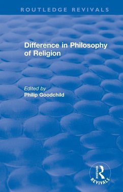 Difference in Philosophy of Religion (eBook, ePUB)