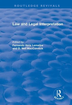 Law and Legal Interpretation (eBook, ePUB)