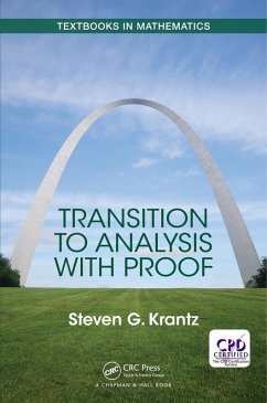 Transition to Analysis with Proof (eBook, ePUB) - Krantz, Steven