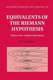 Equivalents of the Riemann Hypothesis: Volume 2, Analytic Equivalents (eBook, ePUB)