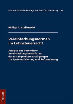 Vereinfachungsformen im Lohnsteuerrecht (eBook, PDF) - Stallknecht, Philipp A.