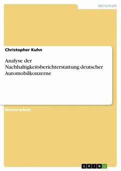 Analyse der Nachhaltigkeitsberichterstattung deutscher Automobilkonzerne (eBook, ePUB)