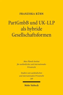 PartGmbB und UK-LLP als hybride Gesellschaftsformen (eBook, PDF) - Kühn, Franziska