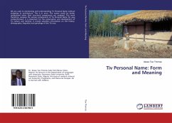 Tiv Personal Name: Form and Meaning - Tiav Thomas, Akase