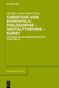 Cover Christian von Ehrenfels: Philosophie - Gestalttheorie - Kunst (eBook, ePUB)