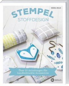 Cover Stempel-Stoffdesign