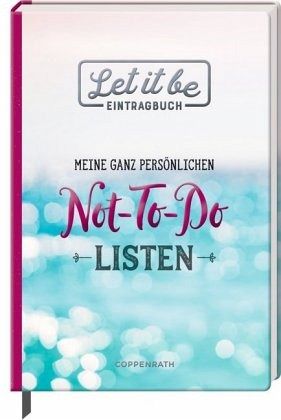 Let it be - Eintragbuch Let it be - Eintragbuch
