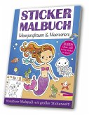 Stickermalbuch: Meerjungfrauen & Meerestiere