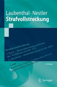 Strafvollstreckung - Laubenthal, Klaus;Nestler, Nina