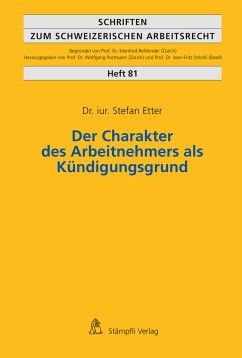 Der Charakter des Arbeitnehmers als Kündigungsgrund